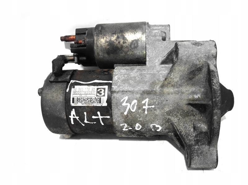 Lokalizacja rozrusznika Peugeot 307 1.6 benzyna