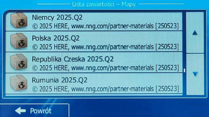 Aktualizacja GPS w samochodzie