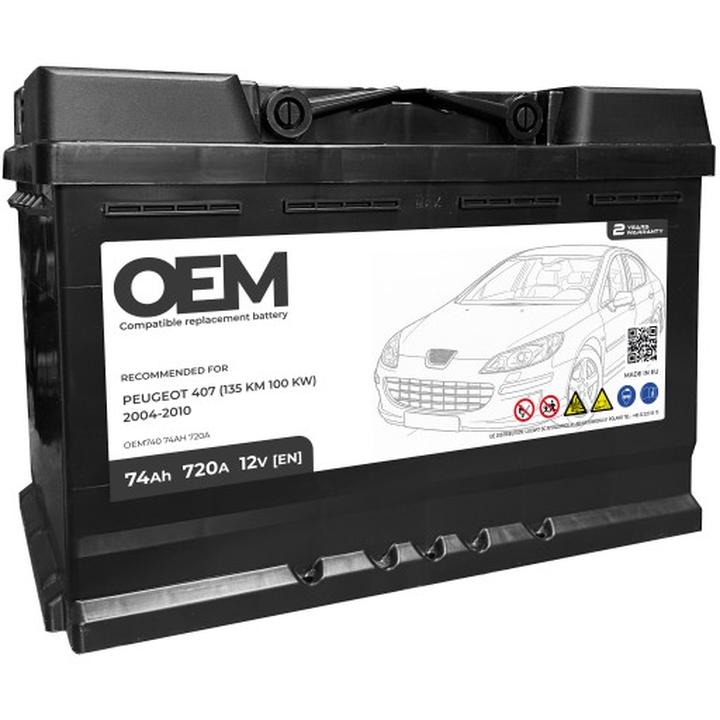 Parametry akumulatora Peugeot 407