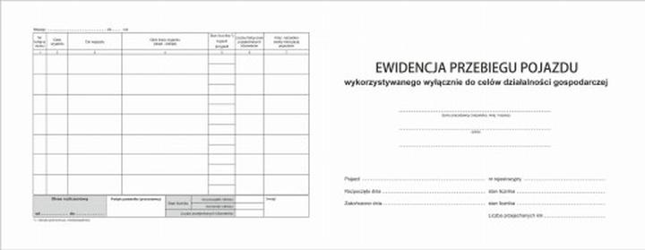 Ewidencja przebiegu pojazdu